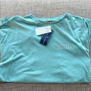 Simply Southern Aqua Long Sleeve Tee